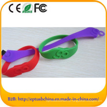 Custom Logo Freely Silicone Pulseira USB Pendrive Presente Promocional (EG603)